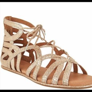 Gold Gentle Souls Gladiator Sandals New Sz7